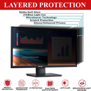 Protector de pantalla de privacidad de gran tamaño de 2 vías, Protector de pantalla antideslumbrante y antiluz azul para Monitor de pantalla curvo ultra ancho - Product Image 2