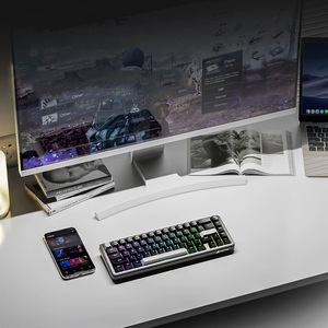 Tấn công cá mập x65he trục từ bàn phím cơ khí đường viền khắc bên có dây RGB độ trễ thấp 8K Bàn phím tỷ lệ bỏ phiếu - Product Image 4