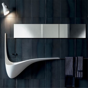 Lavabos en céramique <span class=keywords><strong>de</strong></span> <span class=keywords><strong>salle</strong></span> <span class=keywords><strong>de</strong></span> <span class=keywords><strong>bain</strong></span> suspendus au mur <span class=keywords><strong>de</strong></span> petite taille personnalisés articles sanitaires évier rectangulaire <span class=keywords><strong>de</strong></span> <span class=keywords><strong>lavabo</strong></span> à la main - Product Image 3