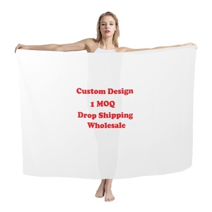 Parei floreali polinesiani personalizzati in stile tribale hawaiano Pareo da spiaggia Bikini Sarong alla rinfusa Plus Size costume da bagno coprente gonna da viaggio - Product Image 2