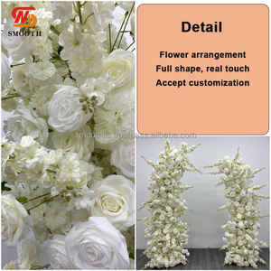 SMOOTH Ensemble de Décoration Florale en Soie Artificielle pour Arche de Scène de Mariage, Idéal pour Mariages, Fête des Mères et Noël - Product Image 5