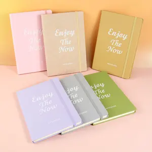 Customized Notebooks Promotion Linen Daily Diary School Supplies with Elastic Band Notebook