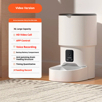 Distributeur automatique de nourriture pour animaux de compagnie intelligent WiFi 4L avec caméra HD pour chats et chiens, contrôle par application, audio bidirectionnel, distributeur en ABS