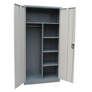 Office File and Wardrobe Cabinet Metal Wardrobe Luoyang Factory Direct Sales Steel Office <b>Locker</b> Cabinet with Hanging Rod - Product Image 1