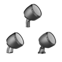 JYLH56 lampu proyeksi lanskap LED aluminium, bulat IP66 luar ruangan 20w-60w 3535