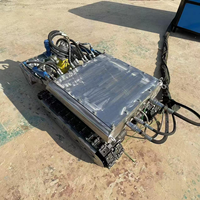 Robot de nettoyage de dragage automatique sous-marin en acier inoxydable 304 avec garantie de qualité, caméra HD 5MP, tuyau de 60m et garantie de 1 an