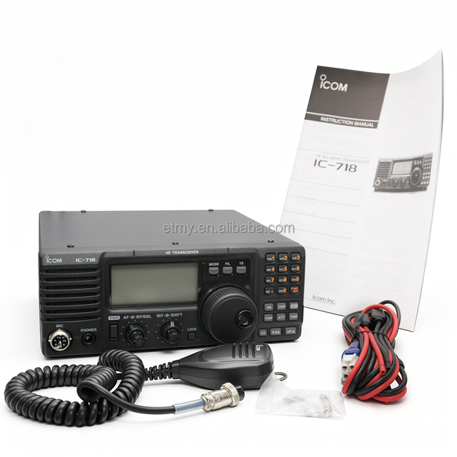 Original Icom IC-718 Amateur Radio Base Station HF Transceiver SSB CW 160 Memory Channels Long-Distance Shortwave Radio