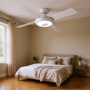 Ventilateur de plafond moderne encastré 42 pouces avec éclairage LED, 6 vitesses, moteur DC réversible, télécommande, pour chambre à coucher, style ferme - Product Image 2