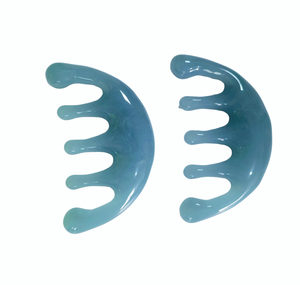 Peine para masaje capilar de resina de color azul al mejor precio al por mayor - Product Image 1