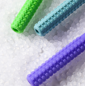 YDS <span class=keywords><strong>Chewy</strong></span> Tube de qualité alimentaire sécurité dentition paille creux <span class=keywords><strong>Tubes</strong></span> de dentition Silicone souple bébé jouets de dentition - Product Image 5