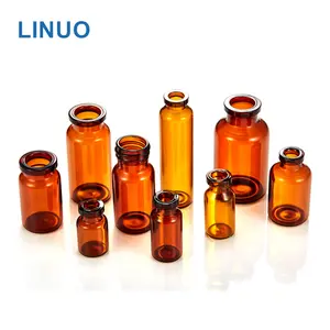 Shandong LINUO Pharmaceutical Glass Packaging Neutral Or Low Borosilicate Tubular Glass Vials Bottle Wholesale