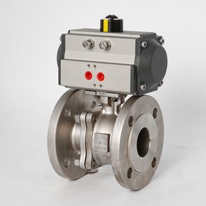 Válvula de bola neumática de acero inoxidable 304 con brida DN50 PN40 para control de agua - Product Image 4