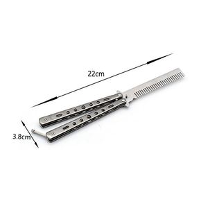 Butterfly Comb Stainless Steel Folding Practice Comb for <b>Creative</b> <b>Gift</b> - Product Image 5