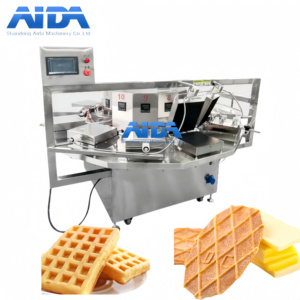 เครื่องทำวาฟเฟิล 15 หัว รุ่น AD สายการผลิตวาฟเฟิลนุ่มอัตโนมัติ เครื่องทำวาฟเฟิล อาหารว่าง - Product Image 4