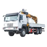 Camion-grue Howo 6x6 à transmission intégrale, 12 tonnes, avec grue télescopique, le plus vendu en Chine pour l'exportation