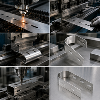 Custom Steel U-shaped Clamps for Fixing Photovoltaic Support Columns for Utility Poles / Steel Pipes