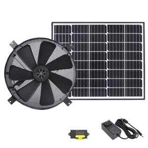 مروحة عادم حرارية تعمل بالطاقة الشمسية بـ 7 شفرات، أدوات تكييف الهواء، نظام تهوية وتبريد للجدران، مروحة سقف تعمل بالتيار المستمر - Product Image 1