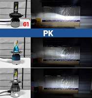 Nouveau modèle 60W 6000lm G1 voiture HB3 phare LED universel blanc LED ampoule H7 H11 HB4 9005 H13 IP68 taux d'étanchéité