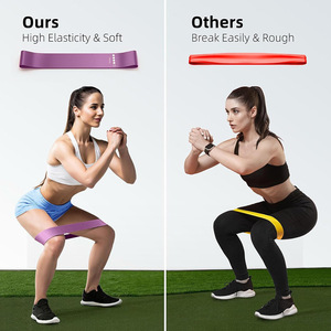 ยางยืดออกกำลังกายแบบมินิ ยี่ห้อ Yoga Eco-Friendly สำหรับฝึกความแข็งแรง ยืดกล้ามเนื้อ และออกกำลังกายในยิม  แรงต้านต่ำ - Product Image 4