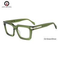 Nouvelles lunettes de vue en acétate pur faites à la main, monture optique à bordure complète, lunettes pour hommes