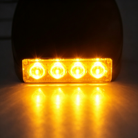 Feux de signalisation d'urgence à LED 4W, 8 modes stroboscopiques, montage latéral, boîtier en alliage d'aluminium, multicolores, clignotants, pour tout-terrain
