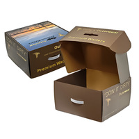Boîte d'emballage en carton ondulé laminé imprimé sur mesure pour console de jeu, système de jeu haute performance, boîte d'expédition
