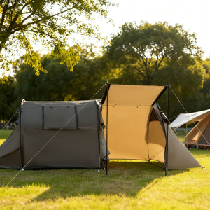 Tente tunnel d'extérieur haut de gamme - Abri de camping portable, pliable, grande capacité, imperméable - Product Image 6