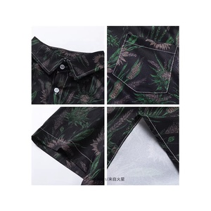 Nouvelle Chemise Hawaïenne Florale Rétro Décontractée à Manches Courtes Entièrement Imprimée pour Homme, Style Européen et Américain, Idéale pour l'Été – Livraison Directe - Product Image 4