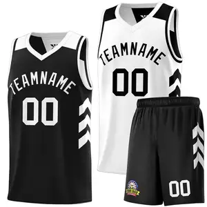 Custom Made Basketball Uniforme Desgaste De Basquete Respirável Jersey Sublimação Impressão Plus Size Quick Dry Sports Wear