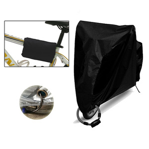 Funda para bicicleta 190t de poliéster recubierto de plata, resistente a la lluvia y al polvo, para protección exterior de bicicletas con bolsa de almacenamiento - Product Image 3