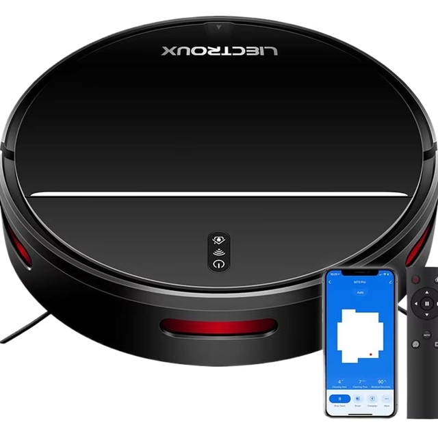 Smart Robotic Vacuum Cleaner, Dry and Wet, Fully Automatic for Home Use, with Gyroscope Navigation Intelligent Route Planning