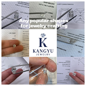 แหวน<span class=keywords><strong>เพชร</strong></span>ทรงรีขนาด 10 กะรัต 18k <span class=keywords><strong>เพชร</strong></span>เลี้ยงในห้อง<span class=keywords><strong>ป</strong></span>ฏิบัติการ สำหรับผู้หญิง แหวนหมั้น ได้รับการรับรองจาก IGI ความใสระดับ VVS/VS - Product Image 4