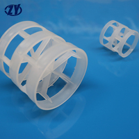 25mm 38mm 50mm 76mm 100mm Raschig Ring Tower Zufallspackung PVC PVDF Spritzguss Kunststoff Pall Ring