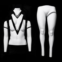 Mannequin fantôme féminin invisible grande taille GH14 pour photographie de vêtements 3D grande taille, sections amovibles, mannequin fantôme inclus
