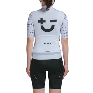 Vente en gros Maillot de cyclisme Vêtements de vélo d'été blancs Vêtements de vélo de course pour femmes Chine Logo personnalisé Sublimation Vêtements de vélo - Product Image 1