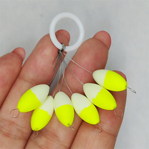 Flotteurs de pêche ovales en mousse EPS, entièrement verts et moitié jaunes, pour la pêche en mer de <span class=keywords><strong>nuit</strong></span> - Product Image 6