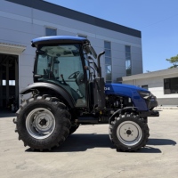 Traktor Pertanian 4WD 50hp Hemat Energi, Mesin Pertanian, Trailer, Rotary Cultivator, Planter, Traktor Euro 5