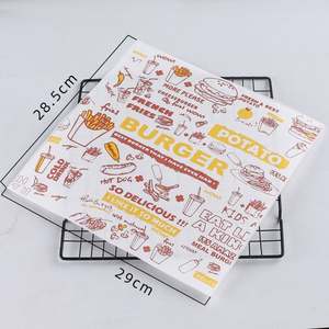 Papel de Envoltura para Alimentos, Papel para Envolver Hamburguesas y Sándwiches, Resistente a la Grasa, con Logotipo Personalizado Impreso a Color, 500 Unidades - Product Image 5