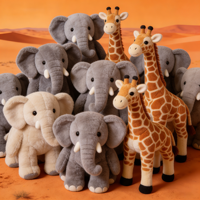 Jouets en peluche girafe kawaii personnalisés en usine, jouets pour enfants, animaux en peluche pour accessoires de mode