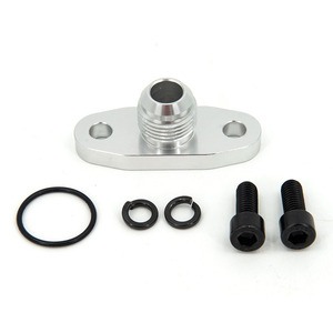 Proceso CNC a prueba de fugas para paso de orificio An10 2 "/51 Turbo adaptador de brida de retorno de drenaje de aceite astilla T3 T4 GT28 GT30 GT35 T25 - Product Image 1