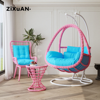 Chaise suspendue en rotin en forme d'œuf, moderne, pour jardin, patio, balcon, vente en gros d'usine
