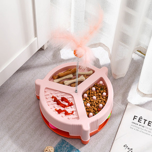 Di lusso multifunzionale in cotone gatto giocattolo ecologico giradischi auto-intrattenimento artefatto noia sollievo per gli animali domestici include Drink - Product Image 4