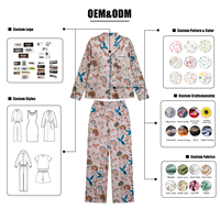Pyjamas de luxe pour femmes, ensemble 2 pièces, ensemble de vêtements de détente en soie satinée, vêtements de nuit pour femmes, pyjamas en satin pour femmes