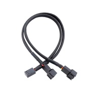 Câble adaptateur d'extension pour ventilateur de boîtier PC, connecteur femelle PWM 4 broches en Y (1 entrée, 2 sorties) pour carte mère CPU, accessoire de refroidissement