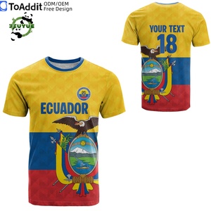 Camiseta <span class=keywords><strong>de</strong></span> Fútbol Personalizada Estilo <span class=keywords><strong>Ecuador</strong></span>, Uniforme <span class=keywords><strong>de</strong></span> Fútbol Sublimado, Transpirable, <span class=keywords><strong>de</strong></span> Secado Rápido, Cuello Redondo, Unisex para Adultos, Equipo China - Product Image 5
