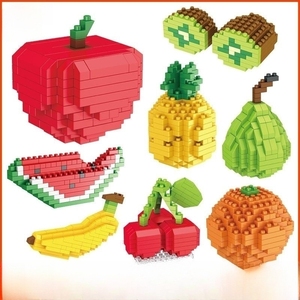 Xr thu nhỏ gạch trái cây DIY Xây dựng đồ chơi mini khối cho trẻ em - Product Image 2