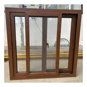 Fábrica PVC janelas vidro temperado horizontal janelas deslizantes finestre em pvc
