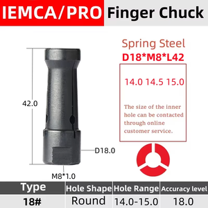 Stuka IEMCA 15 #16 #18 #19 # Auto Bar Feeder M8 * 1,0 Hilo derecho Finger Chuck Collet - Product Image 4