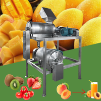 Elektrische industriële aardbeien-, avocado- en mangopulp-machine voor het maken van fruitpulp en sap, fruitverwerking, mangopuree-extractor