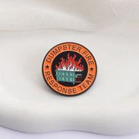 Bros Pin Tempat Sampah EVER RISE ER-MB0587 Bahan Zinc Alloy Berukir, Laris Manis, Cocok untuk Perdagangan Lintas Batas, Berlapis